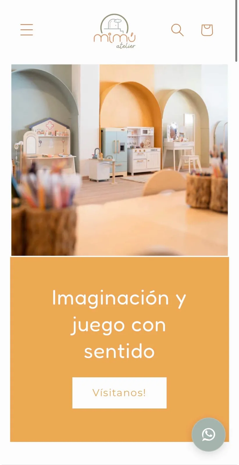 Website voor Mimu Atelier